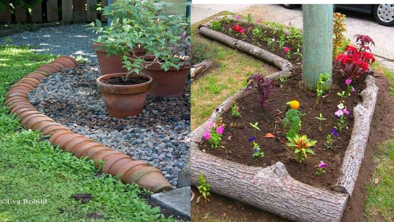 Transforma tu jardín con bordes de piedras: un aspecto elegante en solo minutos
